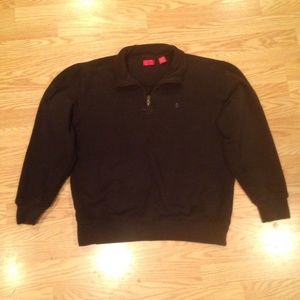 Black Quarter Zip Pullover